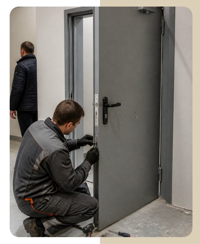 Ремонт противопожарной двери в Ишимбае по цене 6592 р. | ДвериЛегко-Шмб